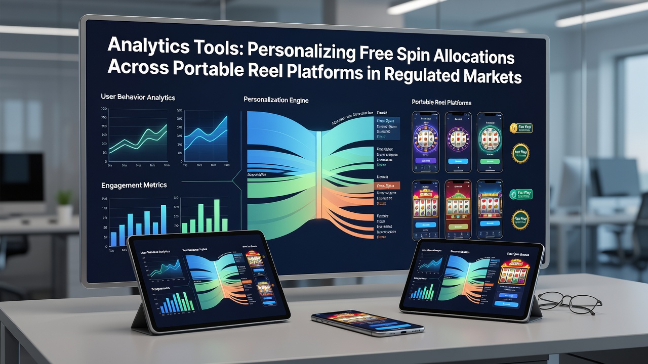 Analytics dashboard displaying personalized free spin allocations on a mobile reel platform interface