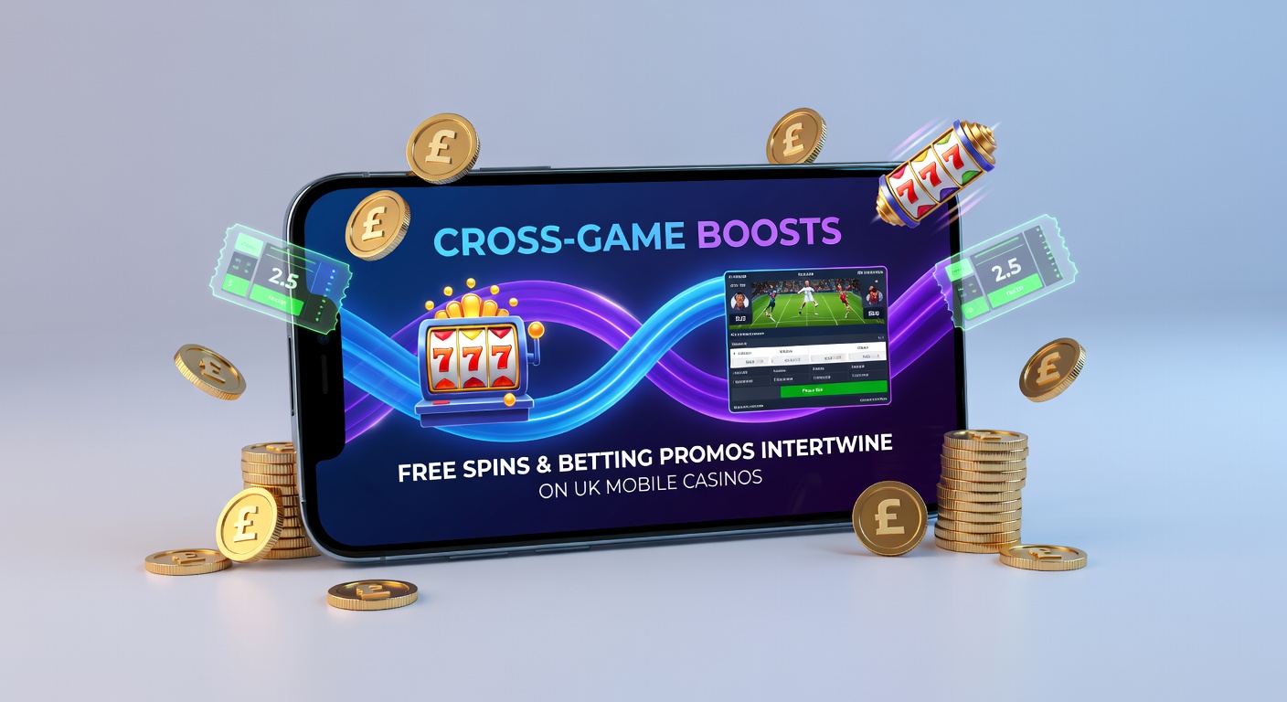 Vibrant mobile casino screen showing free spins on slots transitioning to betting slips on sports events