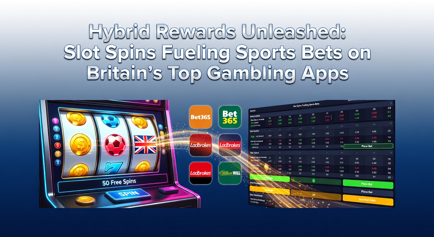 Vibrant slot machine reels transitioning into sports betting odds on a mobile app screen, illustrating hybrid rewards in action