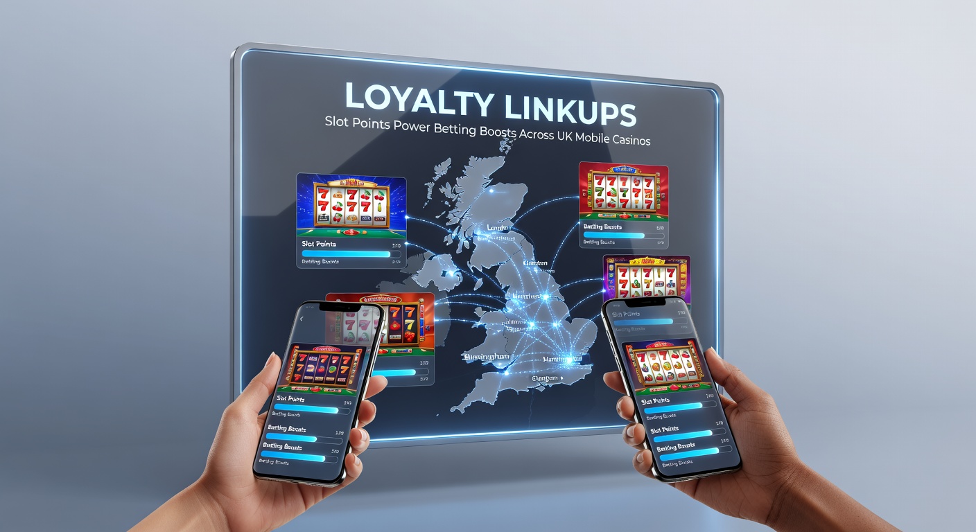Screenshot of loyalty rewards screen displaying slot points exchange for sports betting boost icons on a UK casino app