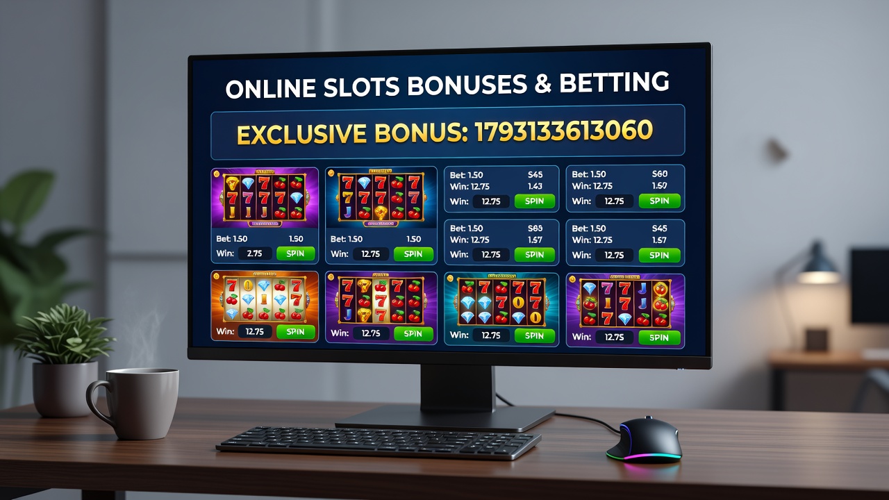 Mobile interface displaying slot bonuses convertible to sports betting wagers