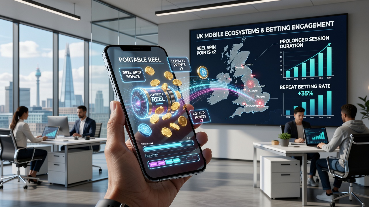 Close-up of mobile screen showing converted bonus credits moving from slots to a sports betting section in a UK app