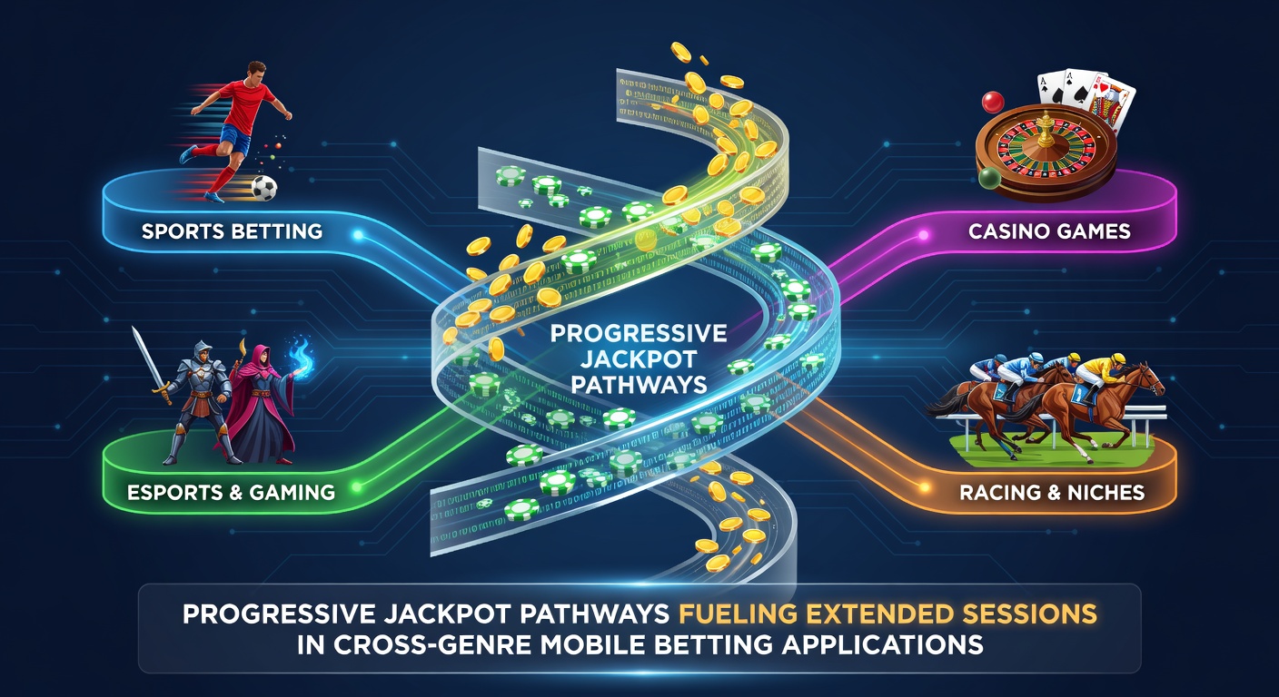 Mobile betting interface displaying progressive jackpot meters across slot and sportsbook sections