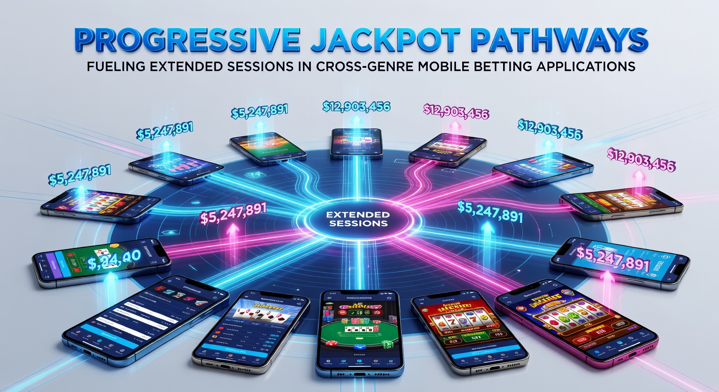 Dashboard view of interconnected progressive jackpot pathways linking mobile slots to live betting markets