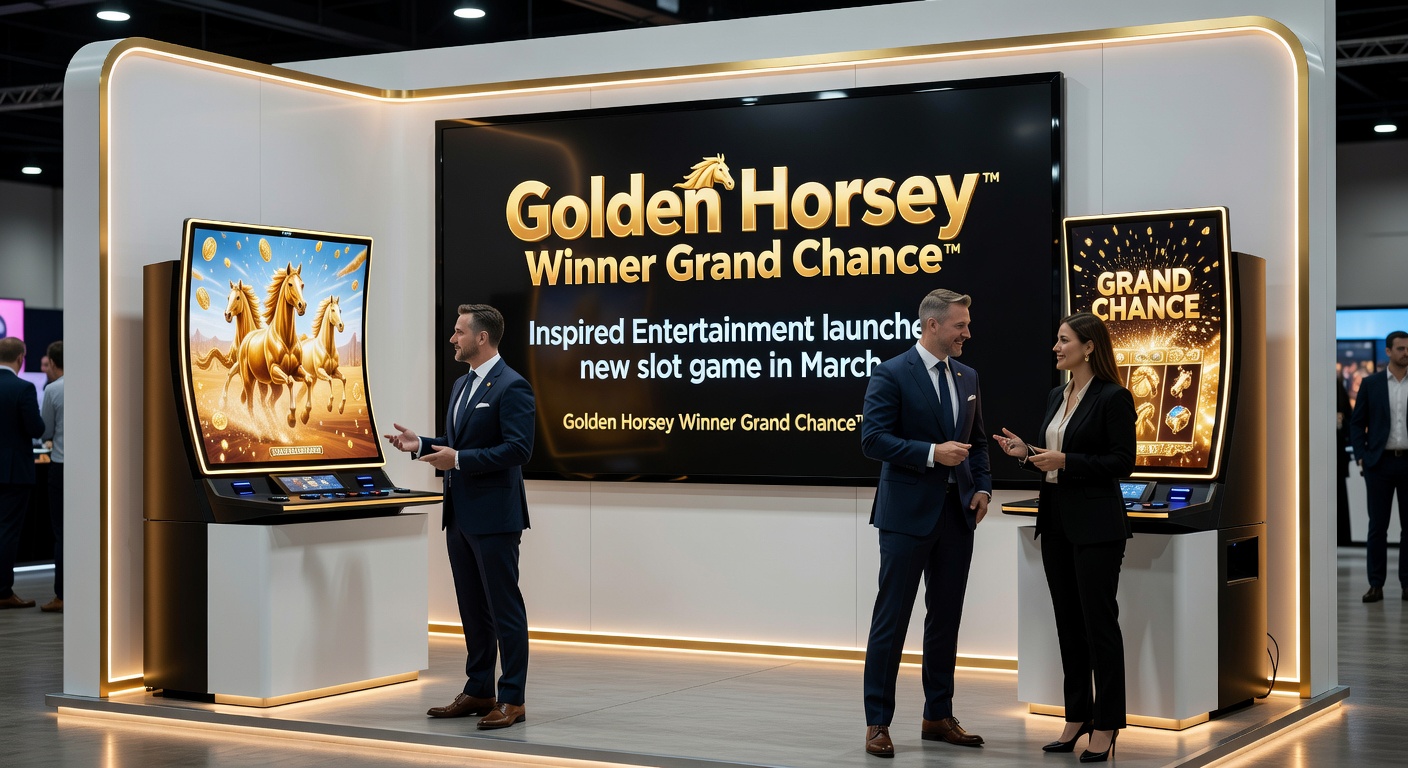 Dynamic screenshot of Golden Horsey Winner Grand Chance™ gameplay showing bonus round activation and golden horse symbols