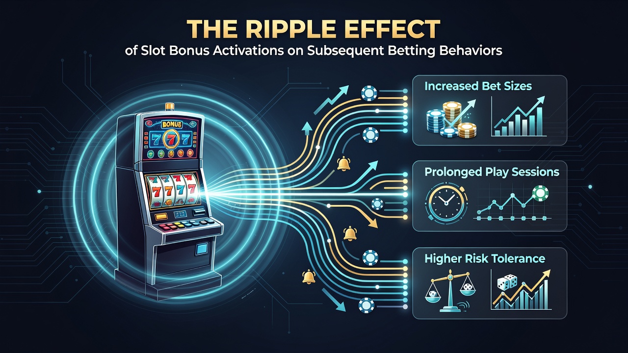 Infographic showing progression from slot bonuses to multi-category betting activity over time