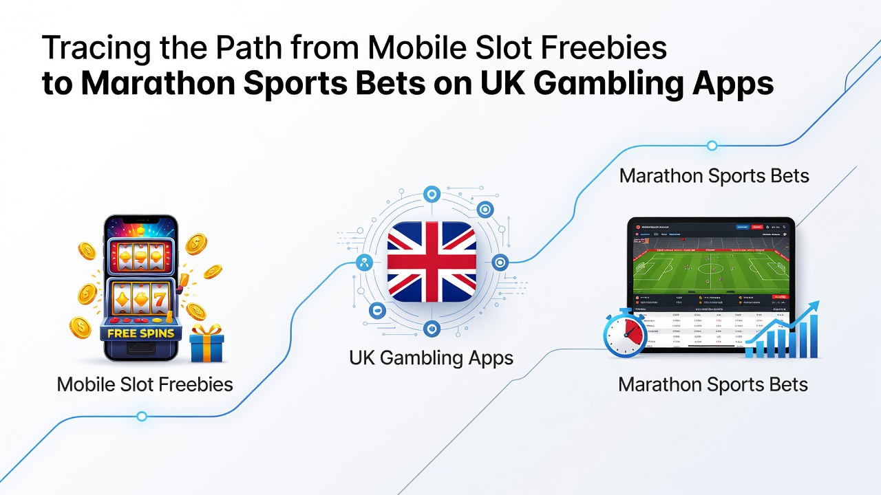 Graph displaying user journey data from slot bonuses to sports betting volumes on UK mobile apps over a six-month period